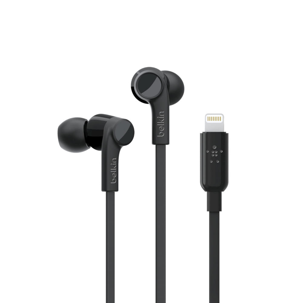 Belkin IN-EAR HEADPHONES WITH LTG CONNECTOR BLK