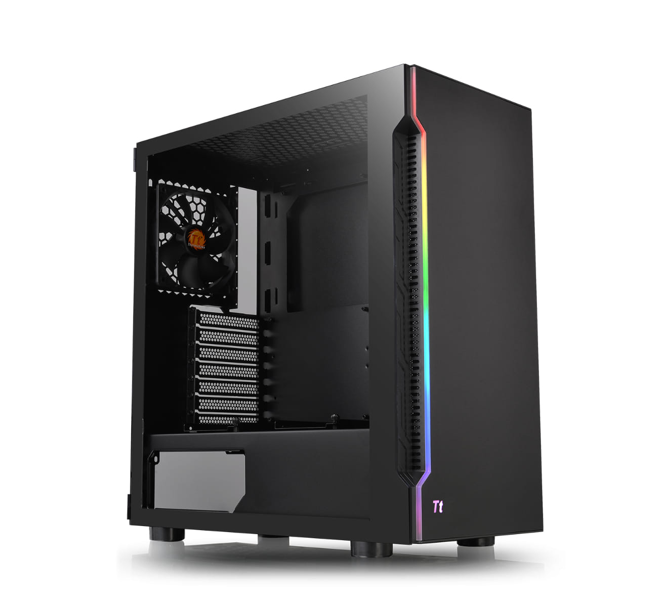 Thermaltake H200 Tempered Glass RGB ATX Case - Black