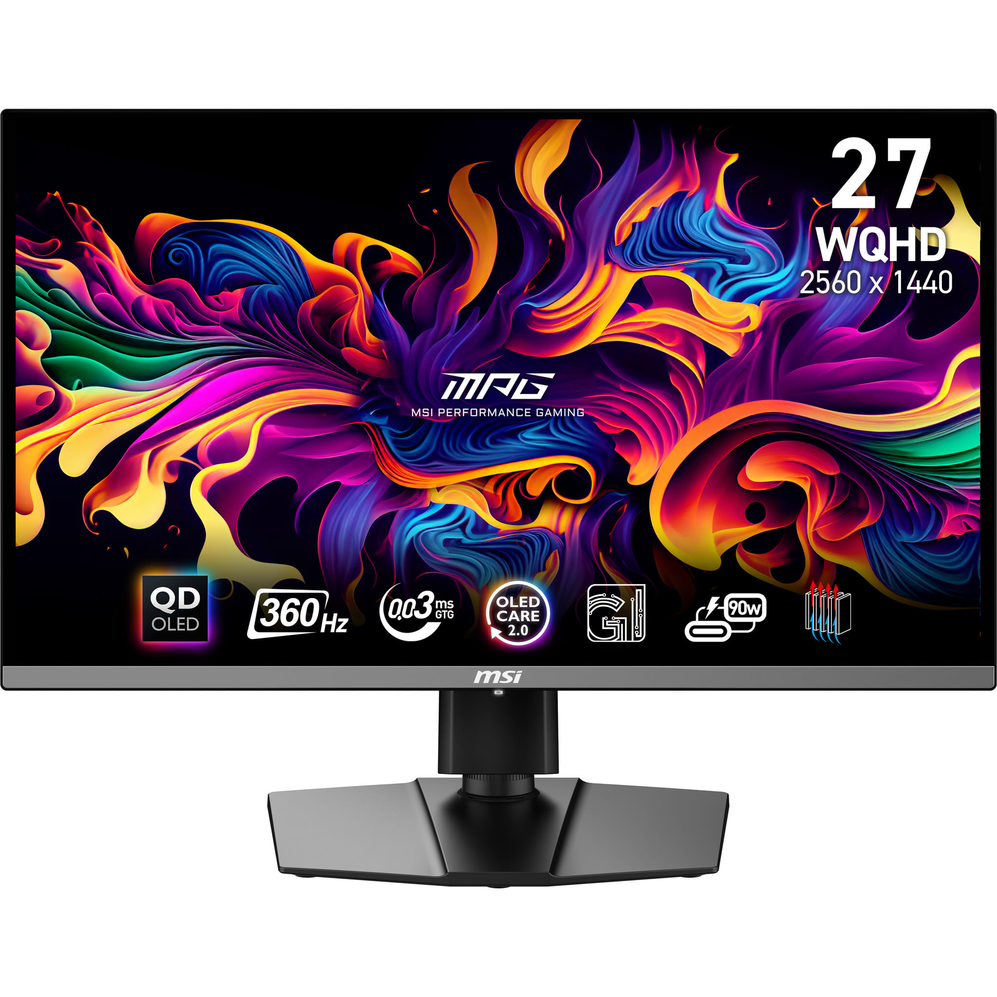 MSI MPG 271QRX QD-OLED 27" WQHD 0.03ms 360Hz Height Adjustable Monitor