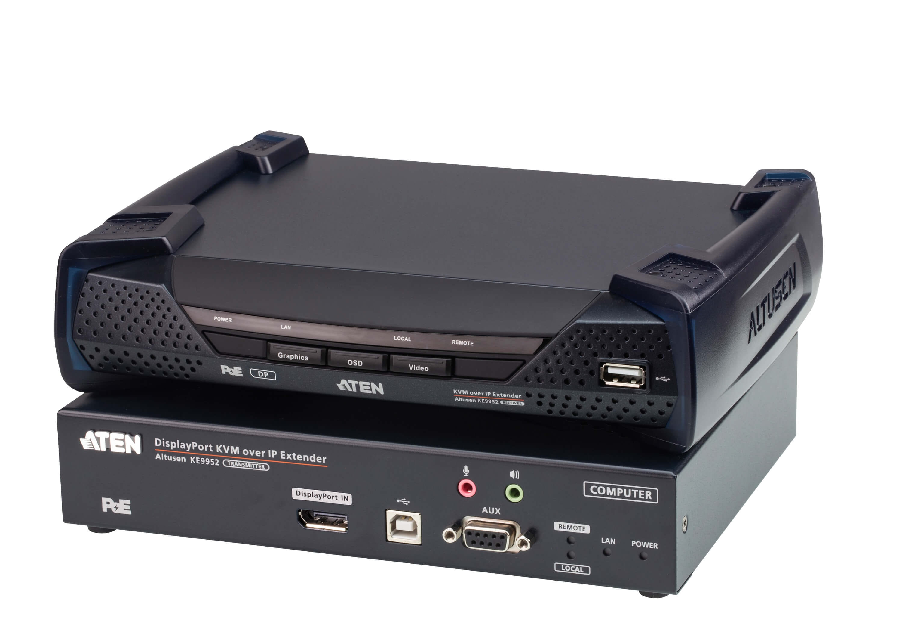 Aten 4K DisplayPort KVM over IP Extender With POE
