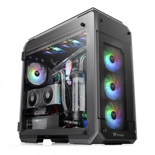 Thermaltake View 71 Tempered Glass ARGB E-ATX Case - Black