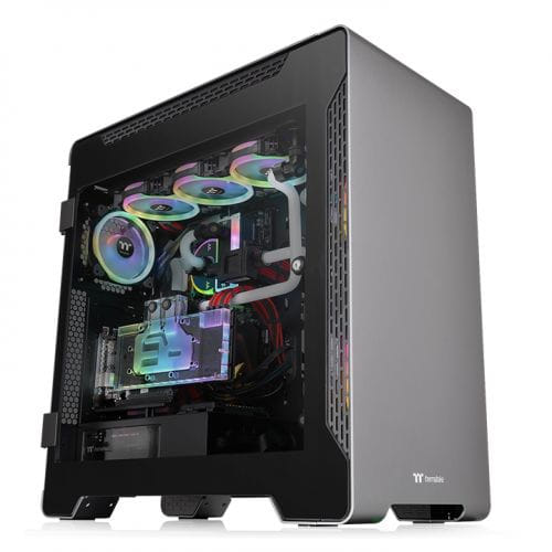 Thermaltake A700 Aluminium Tempered Glass E-ATX Case - Black