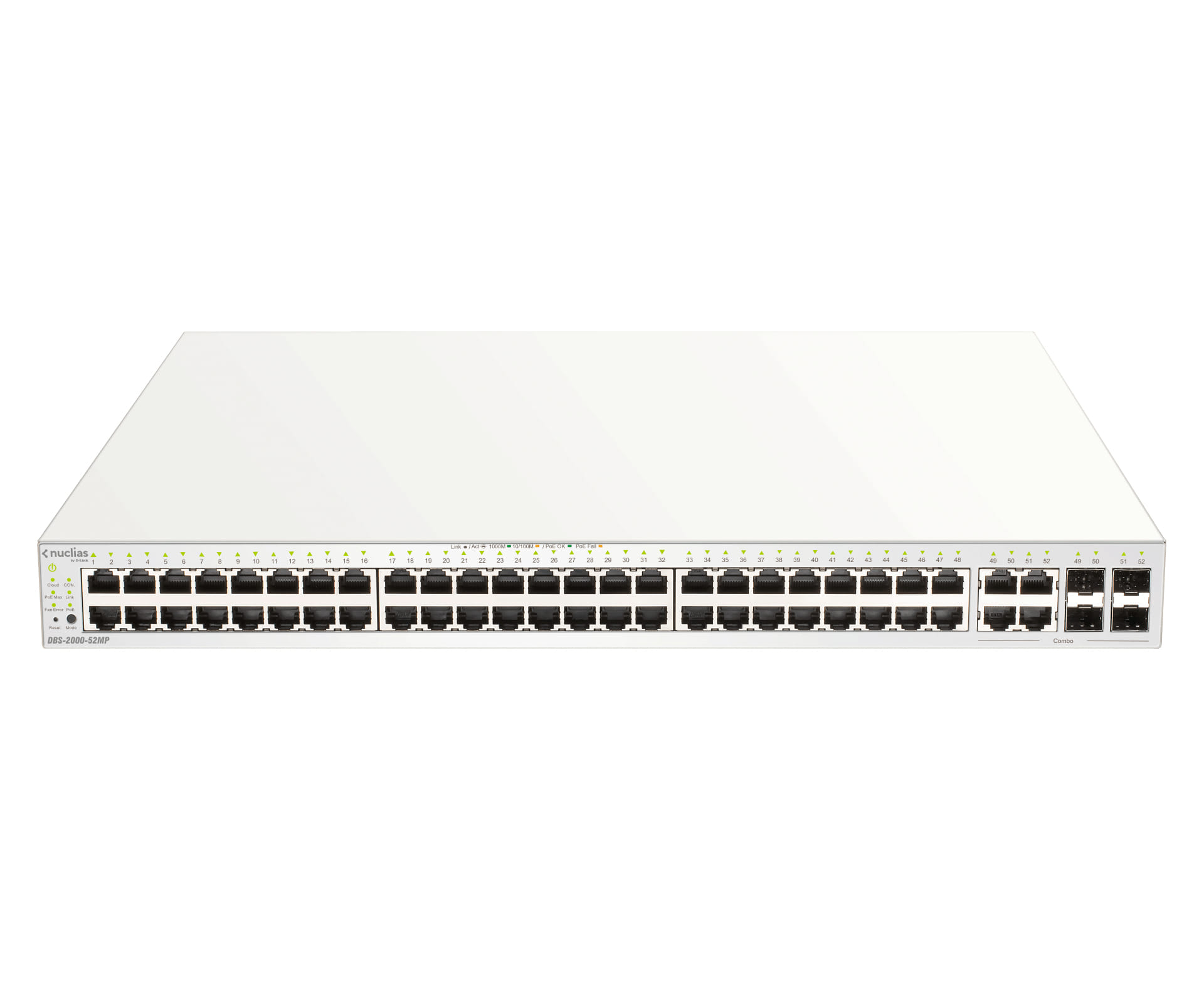 D-Link DBS-2000-52MP Network Switch Managed Gigabit Ethernet (10/100/1000) Grey Power Over Ethernet (PoE)