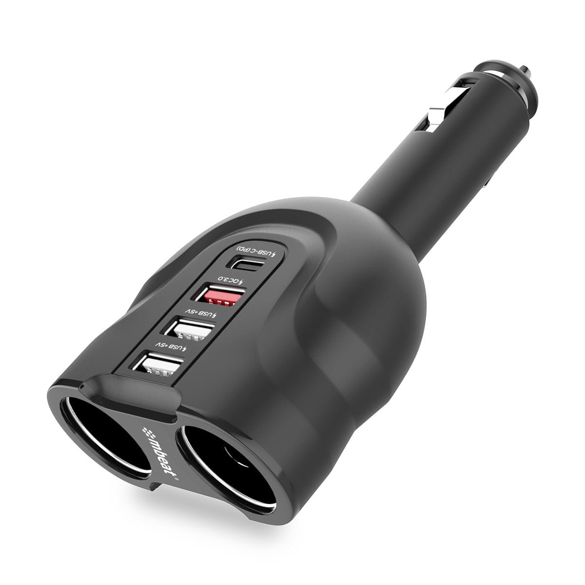 mbeat Gorilla 4Port USB-C PD/QC3.0 Car Charger