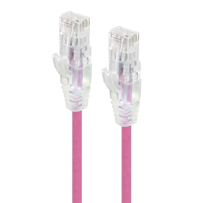 Alogic 0.50m Pink Ultra Slim Cat6 Network Cable - Series Alp
