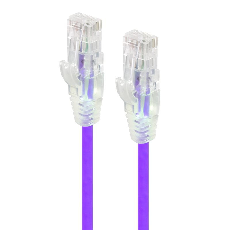 Alogic 3m Purple Ultra Slim Cat6 Network Cable - Series Alph
