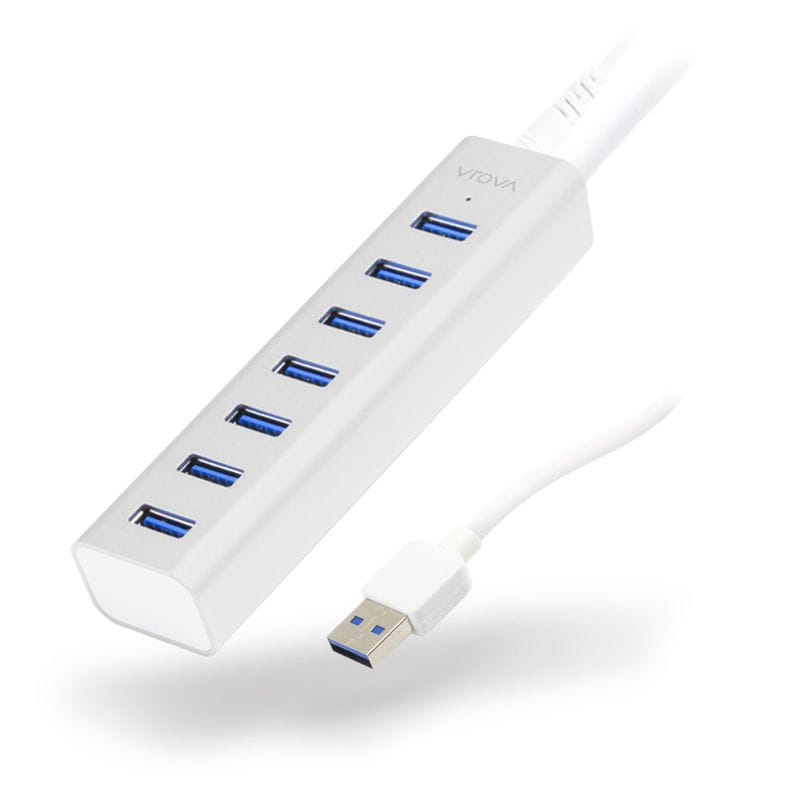 Alogic 7-Port USB Hub - Aluminium Unibody with Power Adapter - Prime Series