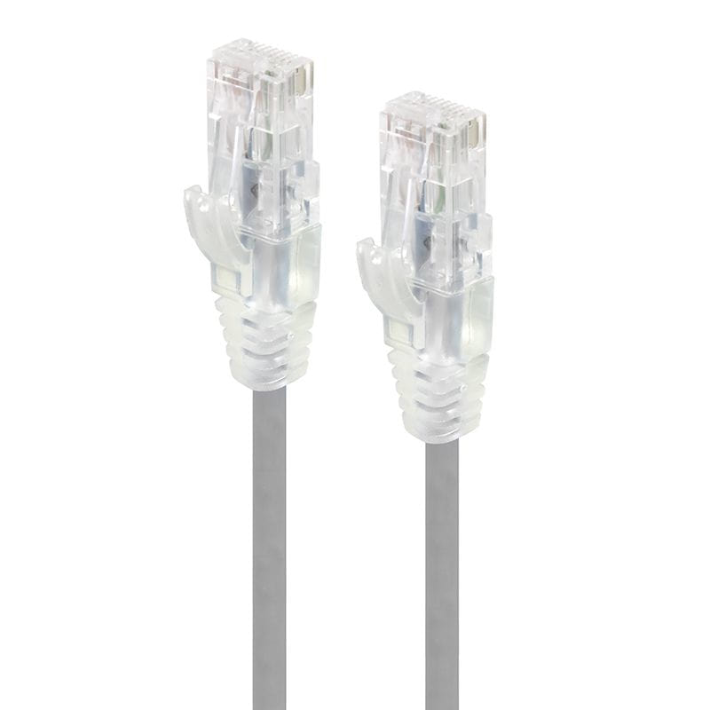 Alogic 0.50m Grey Ultra Slim Cat6 Network Cable - Series Alp