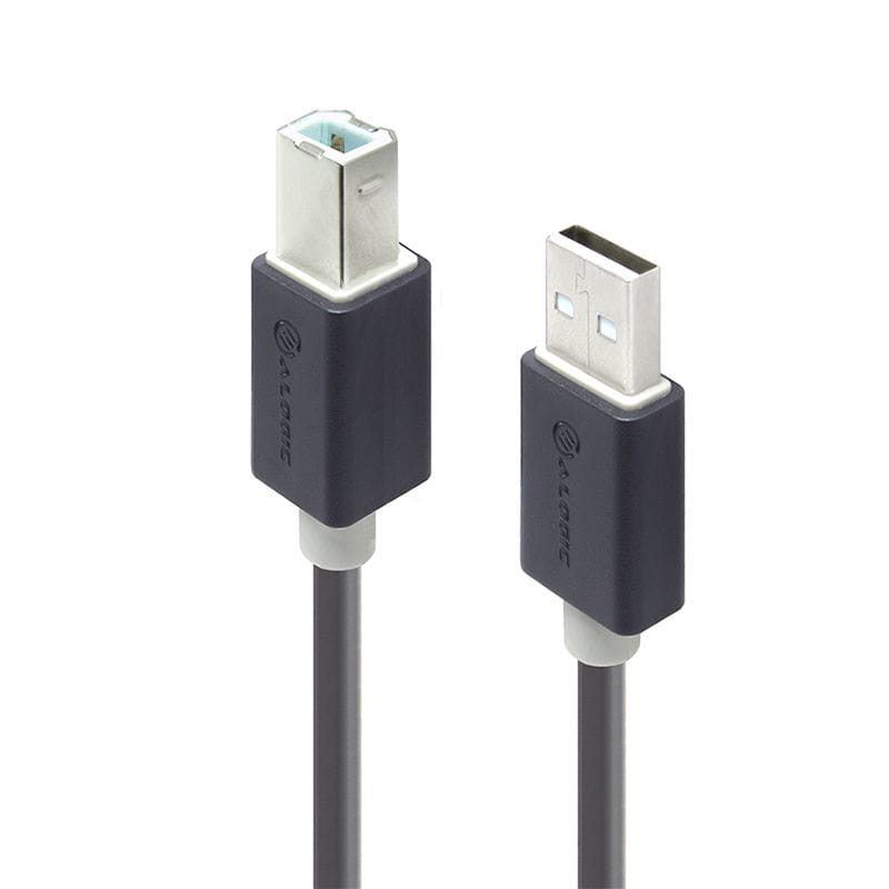 Alogic 5m USB 2.0 Cable Type A Male to Type B Male