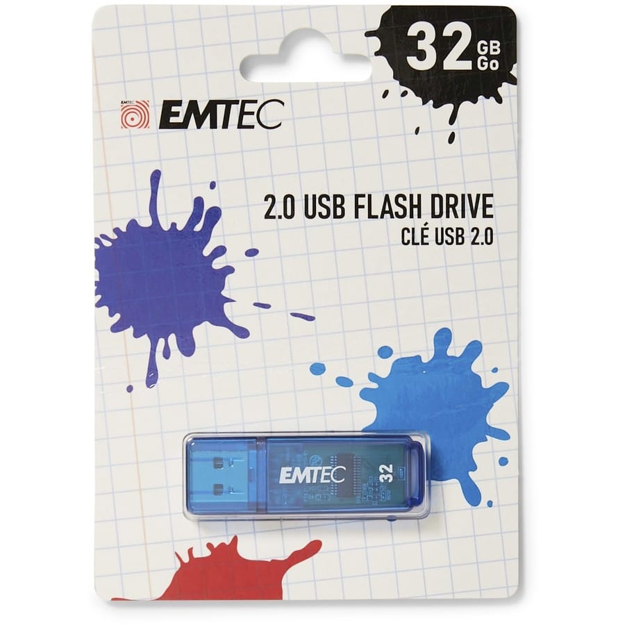 Emtec K100 USB 2.0 32GB USB 2.0 Single Blue