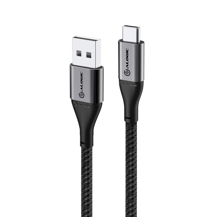Alogic SuperUltra 3m USB2.0/C - A Cable - Space Grey