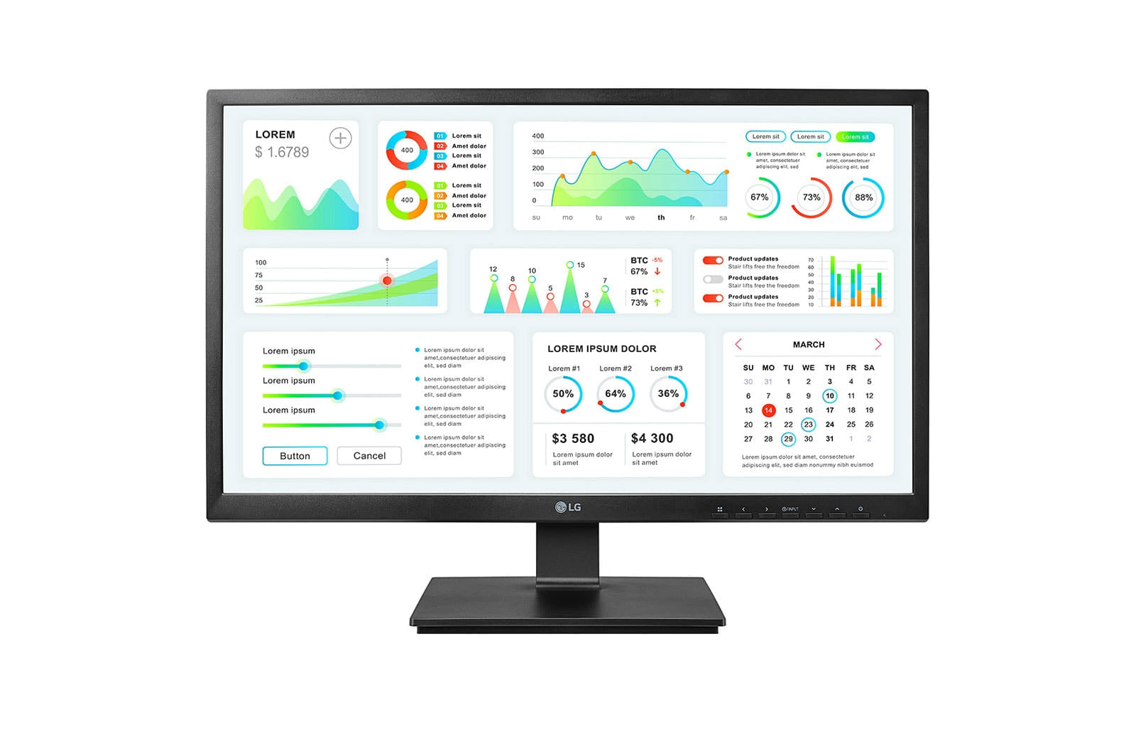 LG 24CK550Z-BP 23.8