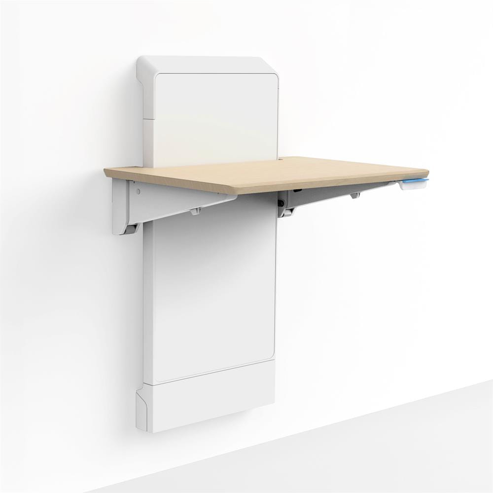 Ergotron WorkFit Elevate Wall Desk - Maple