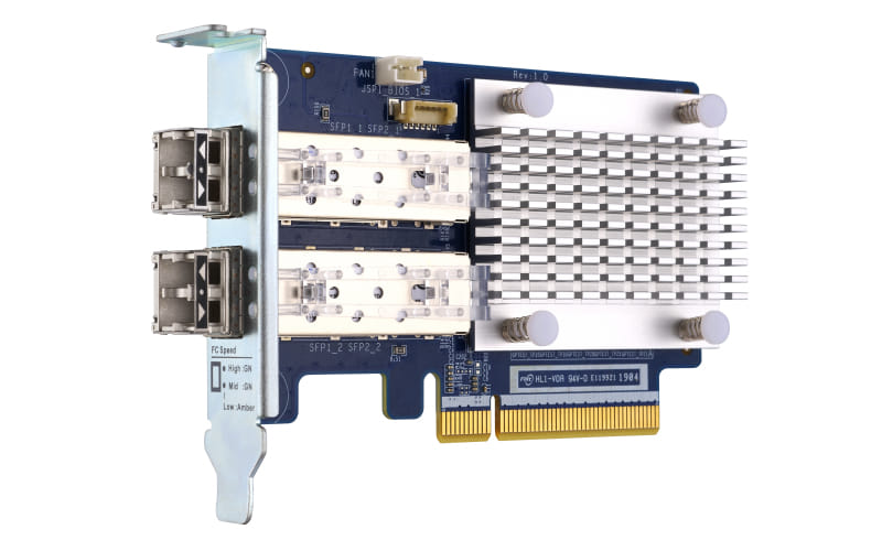QNAP Dual Port 16GB Gen 5 Fibre Channel Expansion Card