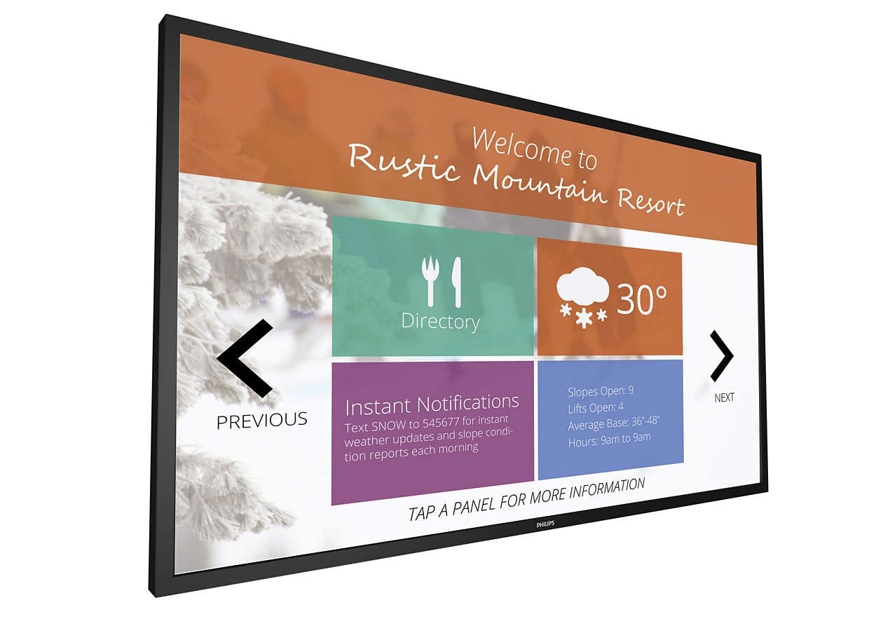 Philips 75BDL3151T 75" 4K UHD 10PT Multi-Touch Display Panel