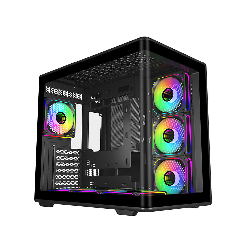 Cooler Master Elite 600 ATX Case Curved TG ARGB Fans