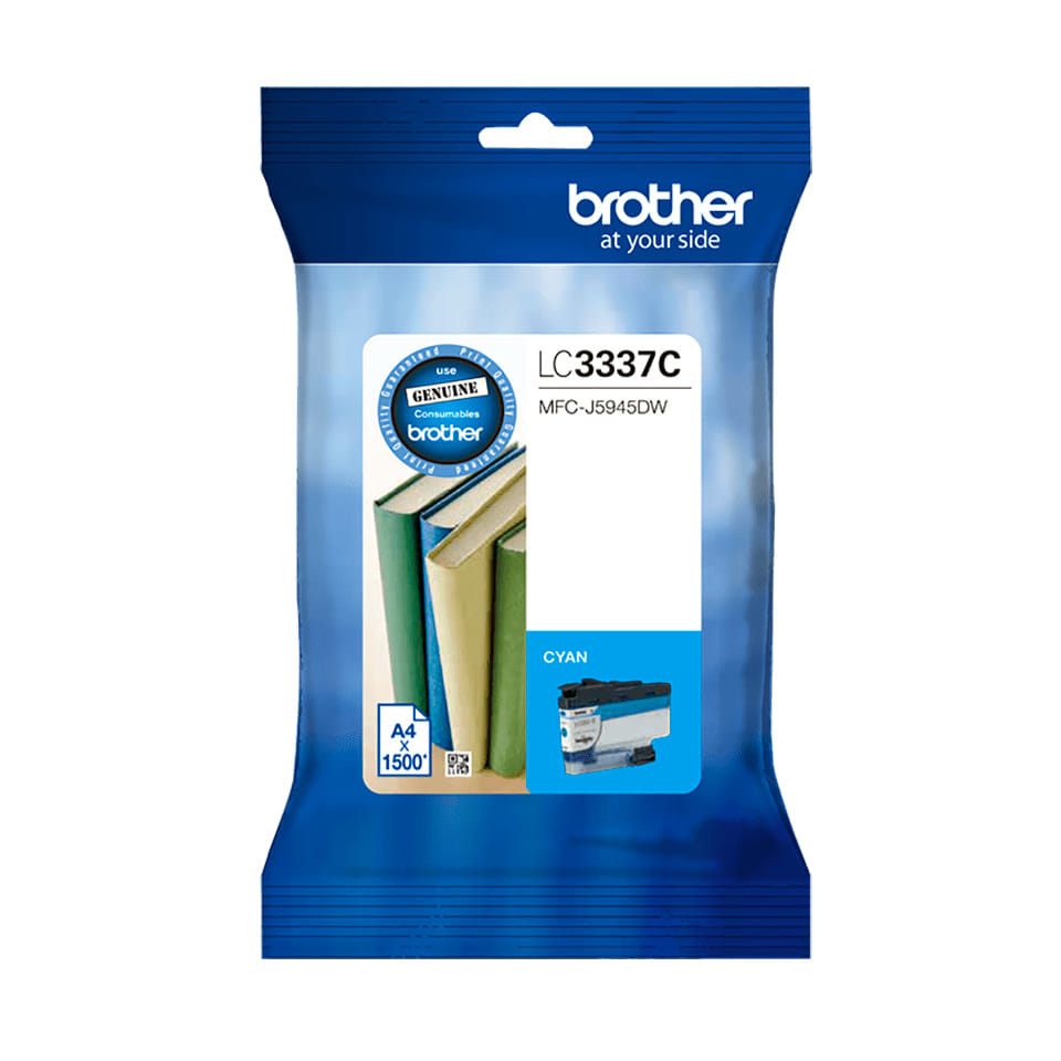 Brother LC3337C Ink Cartridge Original High (XL) Yield Cyan