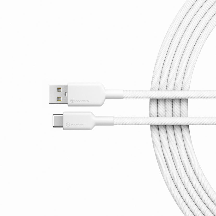 Alogic Elements Pro USB-C to USB-A Cable - White
