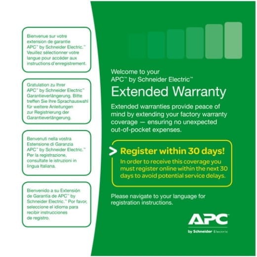 APC 1-Year Extended Warranty Easy UPS SMV Up To 1 KVA