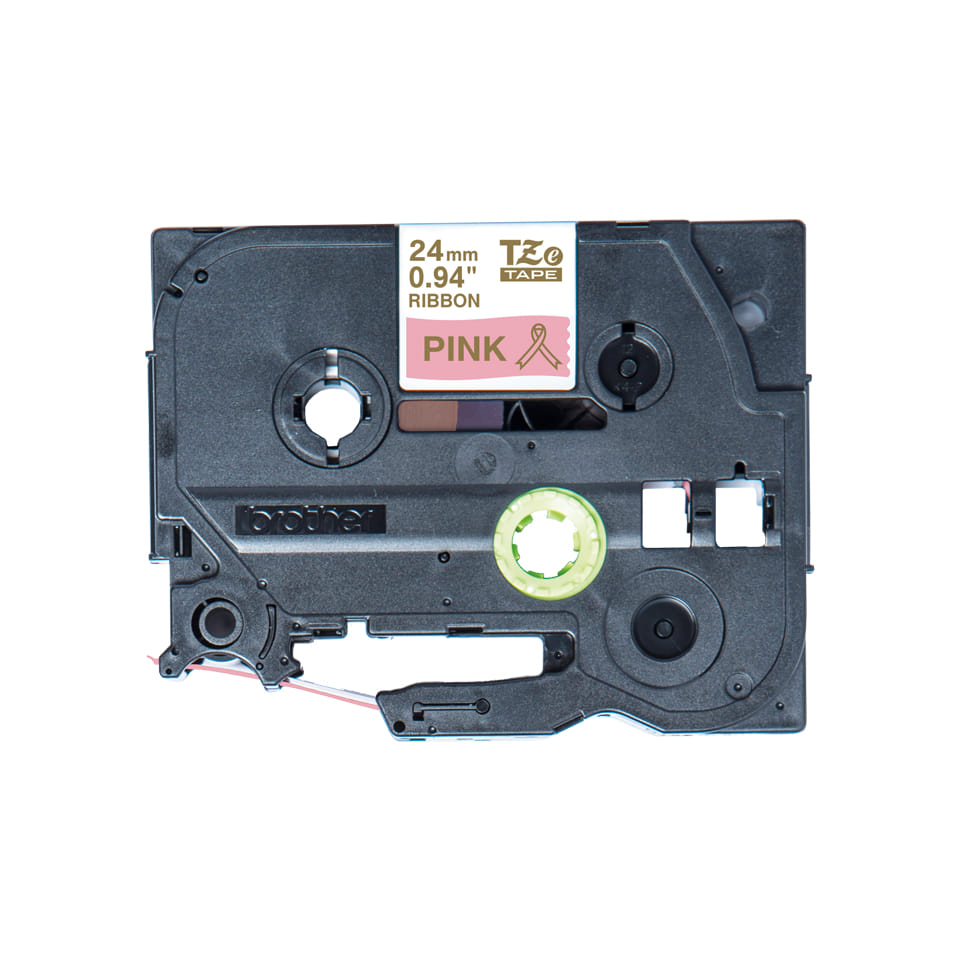 Brother Printer Ribbon 24mm - Gold on Pink