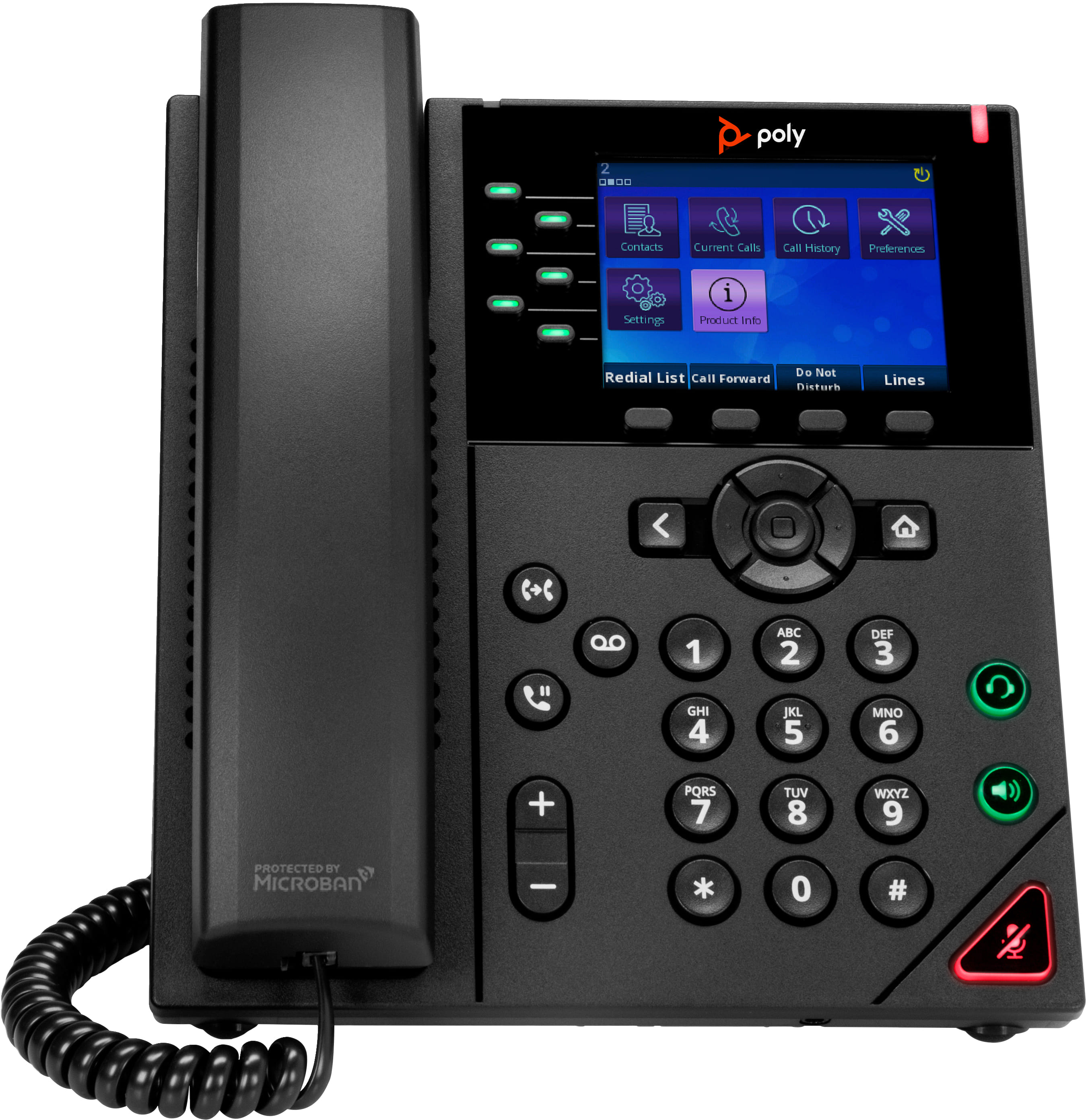 HP Poly OBI VVX 350 6-IP PH POE-Enabled