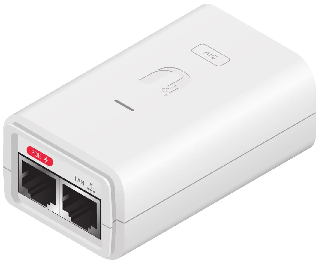 Ubiquiti Networks POE-24-7W-G-WH-AU PoE Adapter Gigabit Ethernet 24 V