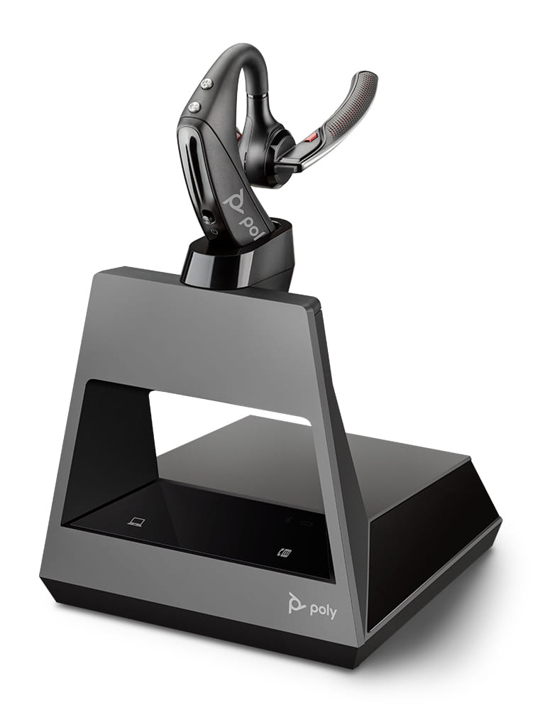 Poly Voyager Office 5200 Ear-Hook 2-Way Office/Call Center Bluetooth Headset