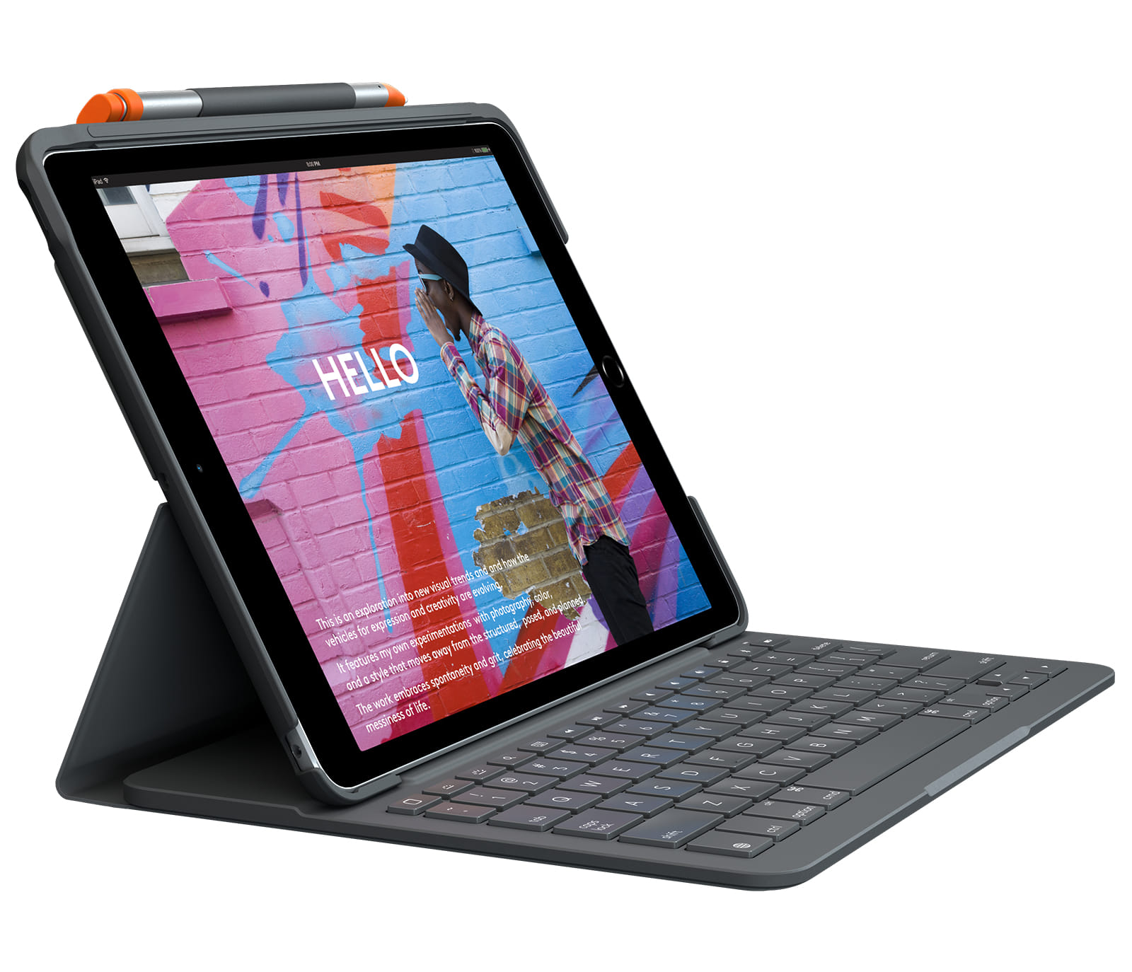 Logitech Slim Folio Keyboard Case for iPad 10.2-inch 7th/8th/9th Gen