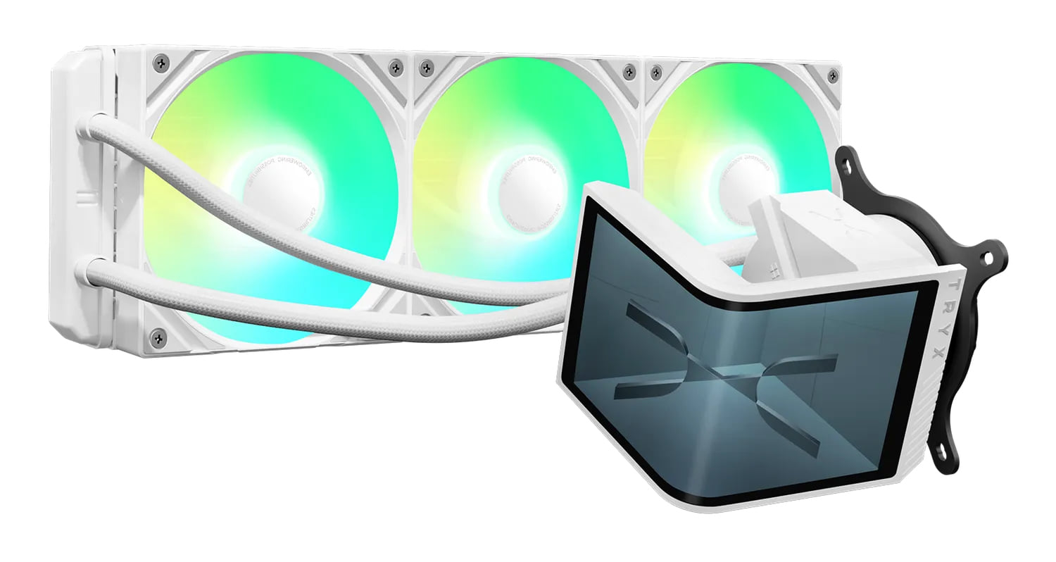 TRYX Panorama SE ARGB L-Shaped 360mm CPU Cooler - White