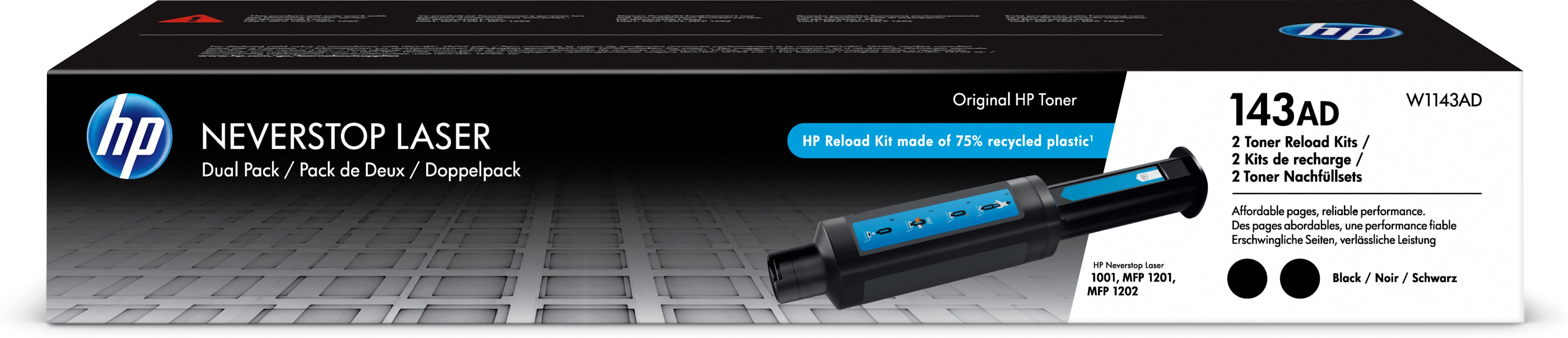HP 143AD 2 pc(s) Original Black