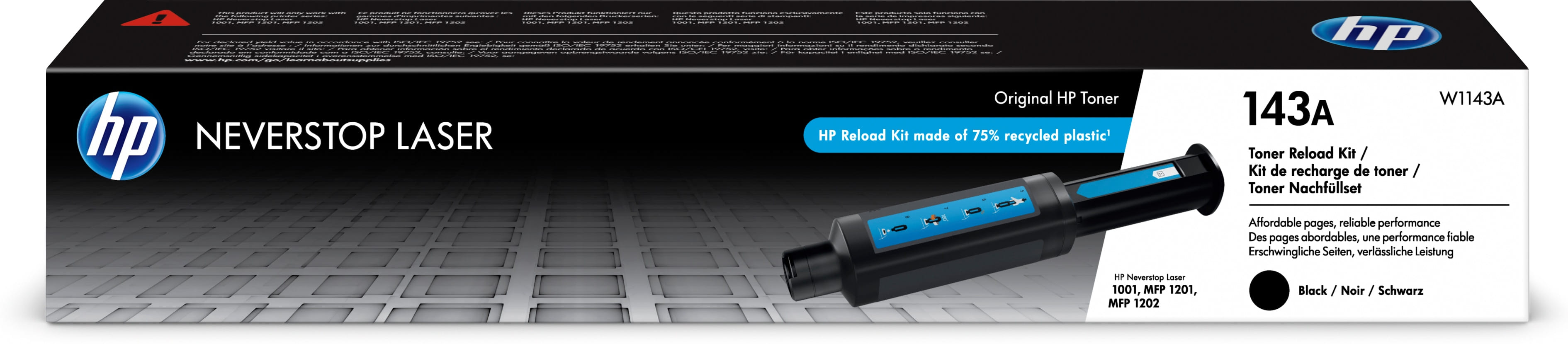 HP 143A Neverstop Toner Reload Kit Eea + Ch Uk