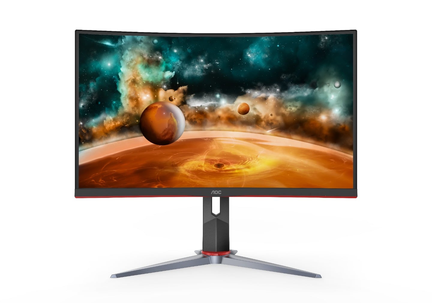 Manufacture Refurbished AOC CQ27G2 27" 2K 1ms 144Hz Freesync Curved Height Adjustable Monitor