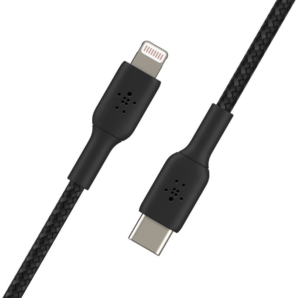 Belkin 1m USBC-Lghtning Charge Cable Braided BK