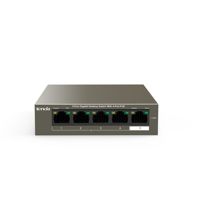 Tenda 5-Port Gigabit Switch With 4-Port PoE+