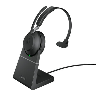 Jabra Evolve2 65 MS USB-C Mono BT HS w/ CHAGN STND