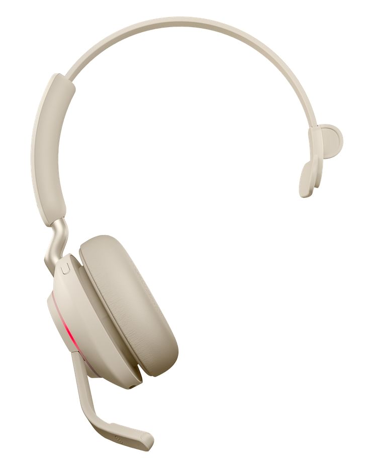 Jabra Evolve2 65 MS USB A Mono Bluetooth Headset Beige 26599