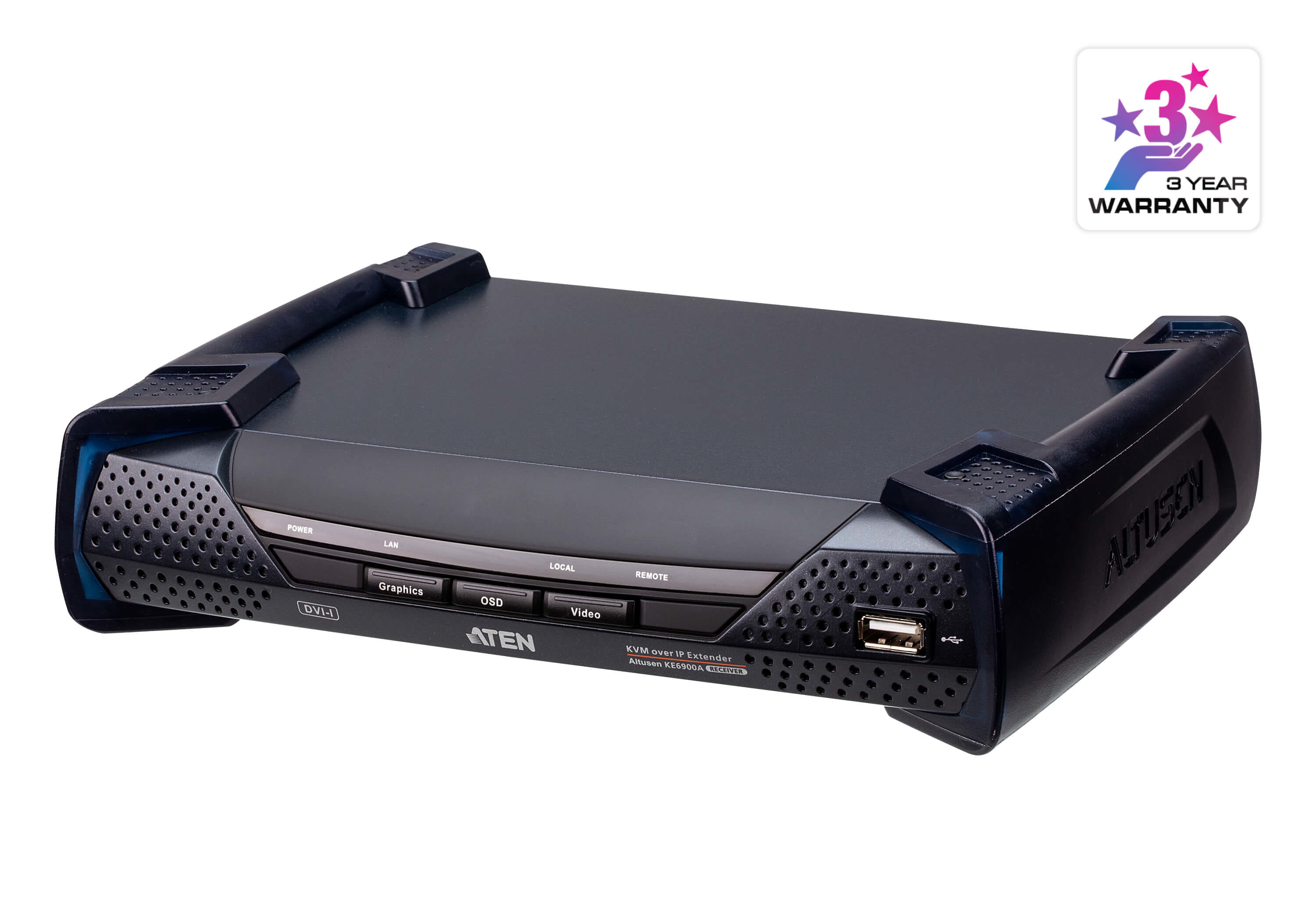 ATEN FHD DVI-I KVM Over IP Receiver