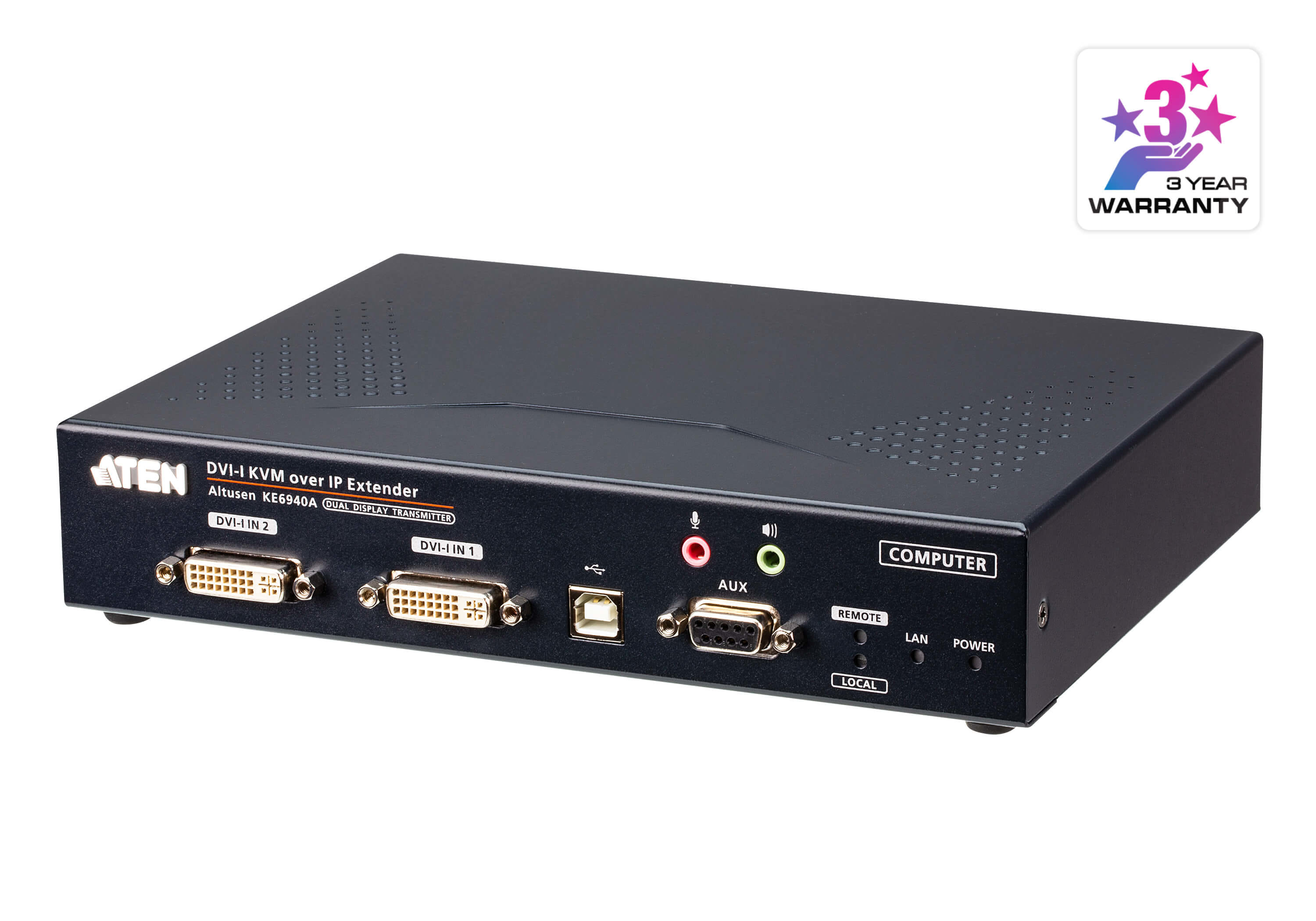 ATEN DVI Dual Display KVM Over IP Transmitter