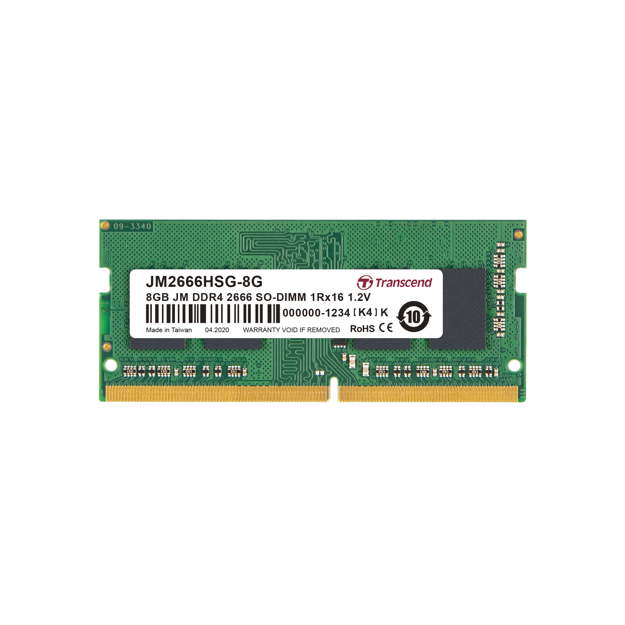 Transcend JetRAM DDR4-2666 SODIMM 8GB Memory