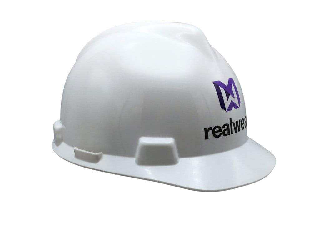 RealWear Msa V-Gard Front Brim Hard Hat WithLogo