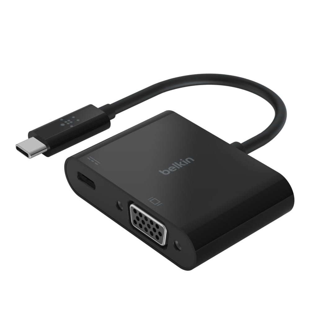 Belkin USB-C TO VGA ADAPTOR W 60W PB BLK