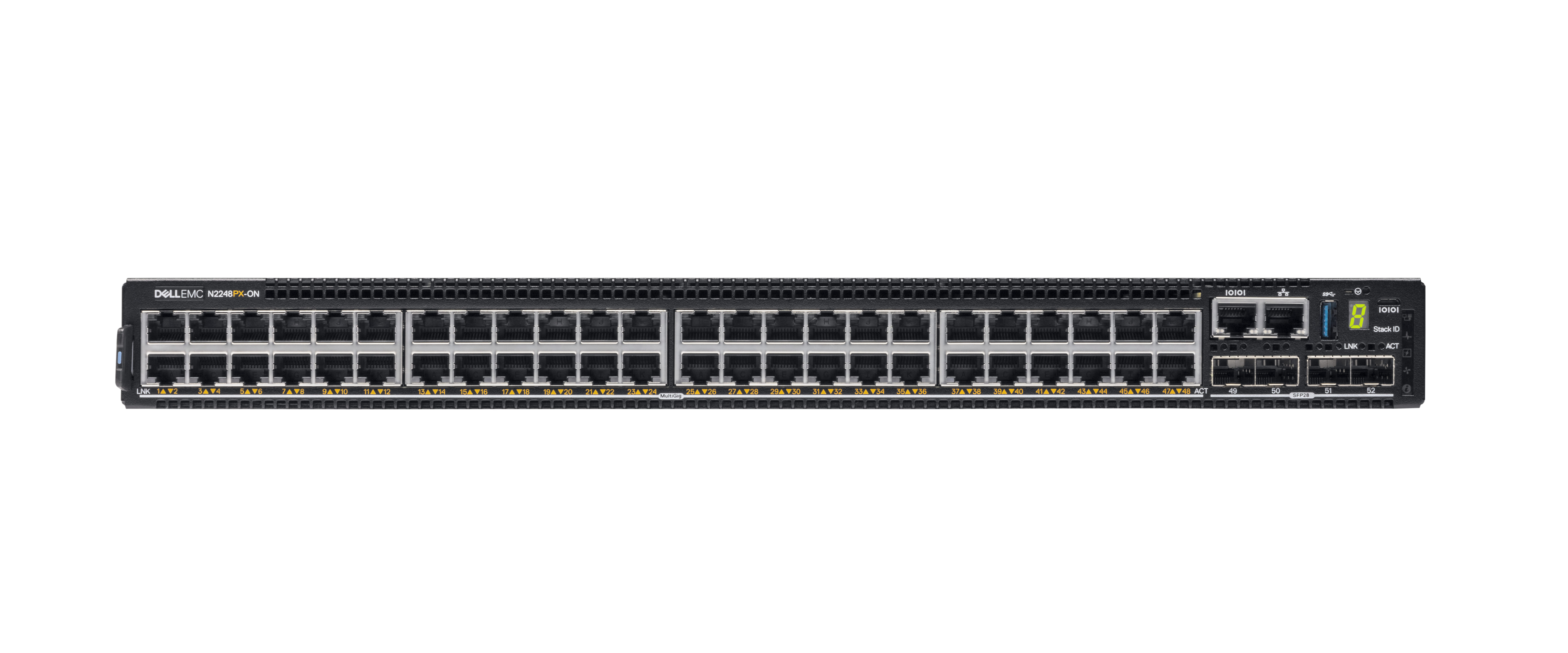 Dell N-Series N2248PX-ON Managed L3 Gigabit Ethernet (10/100/1000) Power over (PoE) 1U Black