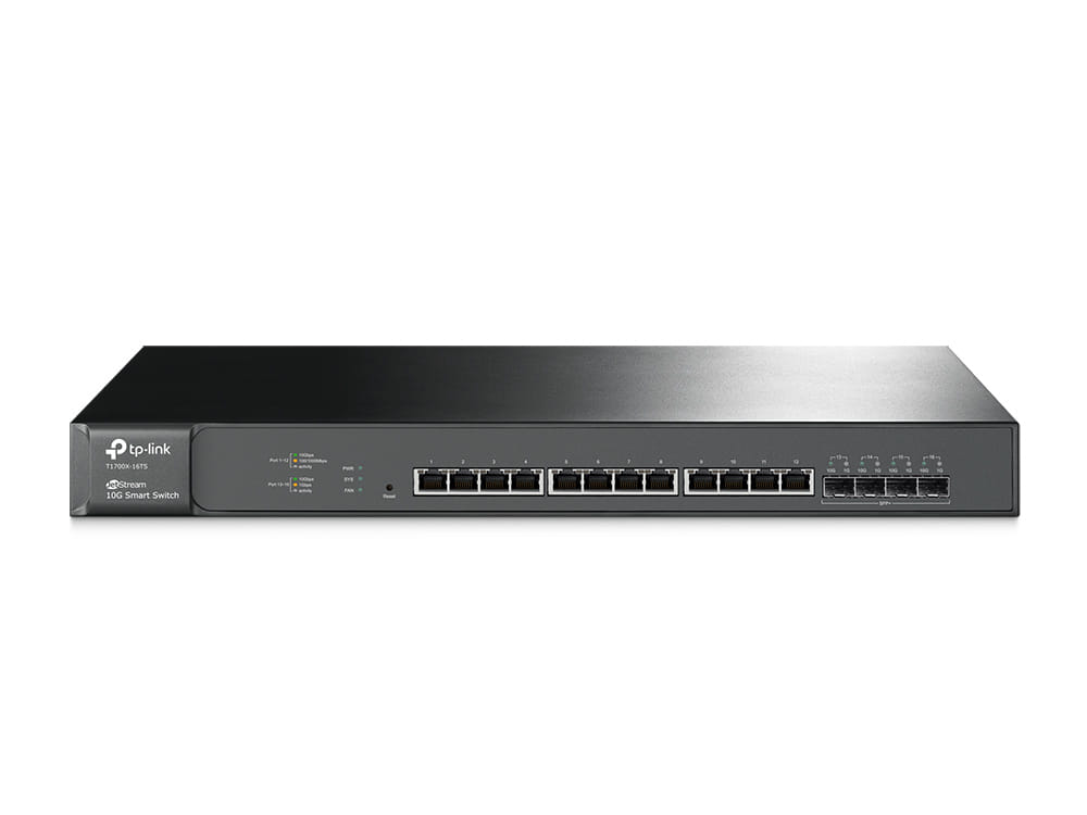 TP-Link JetStream 12-Port 10GBase-T Smart Switch with 4 10G SFP+ Slots