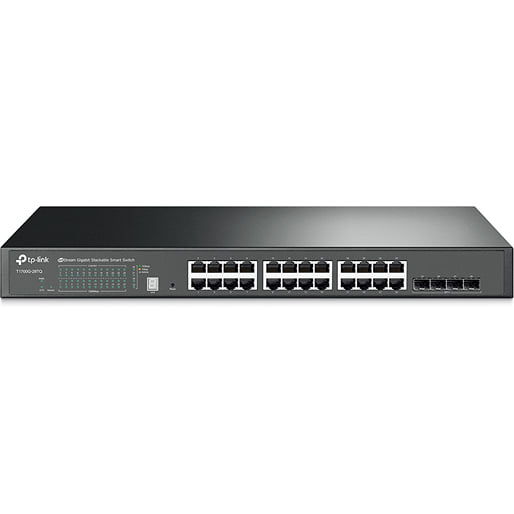 Stackable Power Switcher TP-Link JetStream 24-Port Gigabit Stackable Switch w/ 4 10GE SFP+Slots
