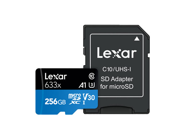 Lexar 256GB 633x MicroSDHC/SDXC UHS-I Memory Card