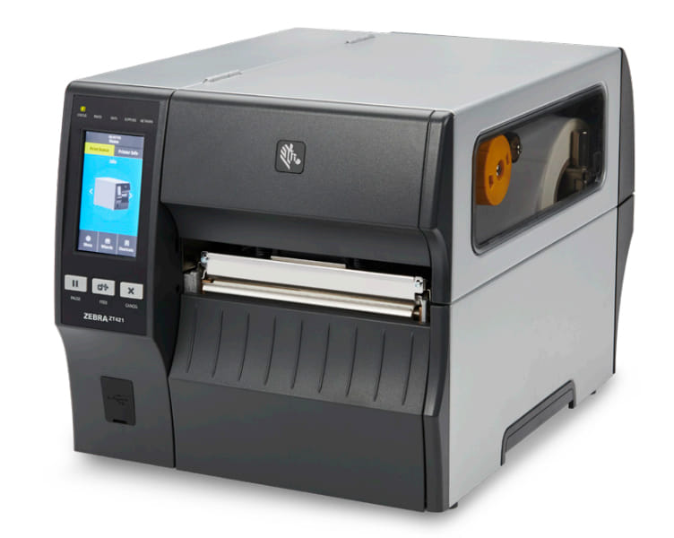 Zebra ZT421 6" 203 DPI With Full Rewind Thermal Transfer Printer