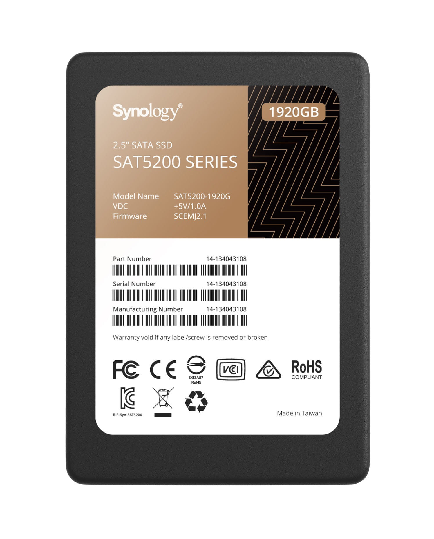 Synology SAT5200 2.5" SATA SSD 1920GB