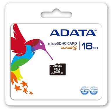 Adata 16GB MicroSDHC Class 4 Retail