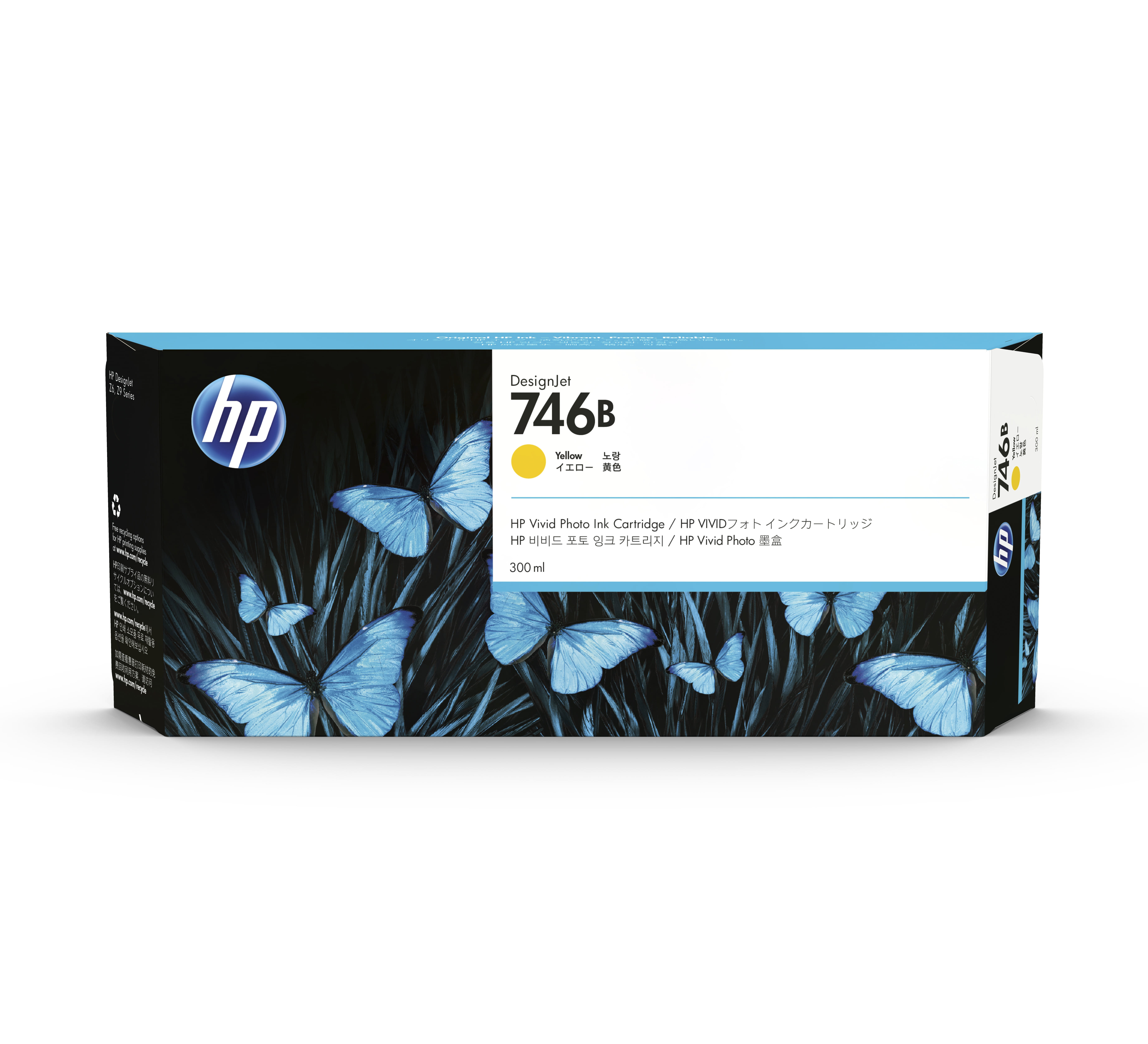 HP 746B 300ml Yellow Ink Cartridge