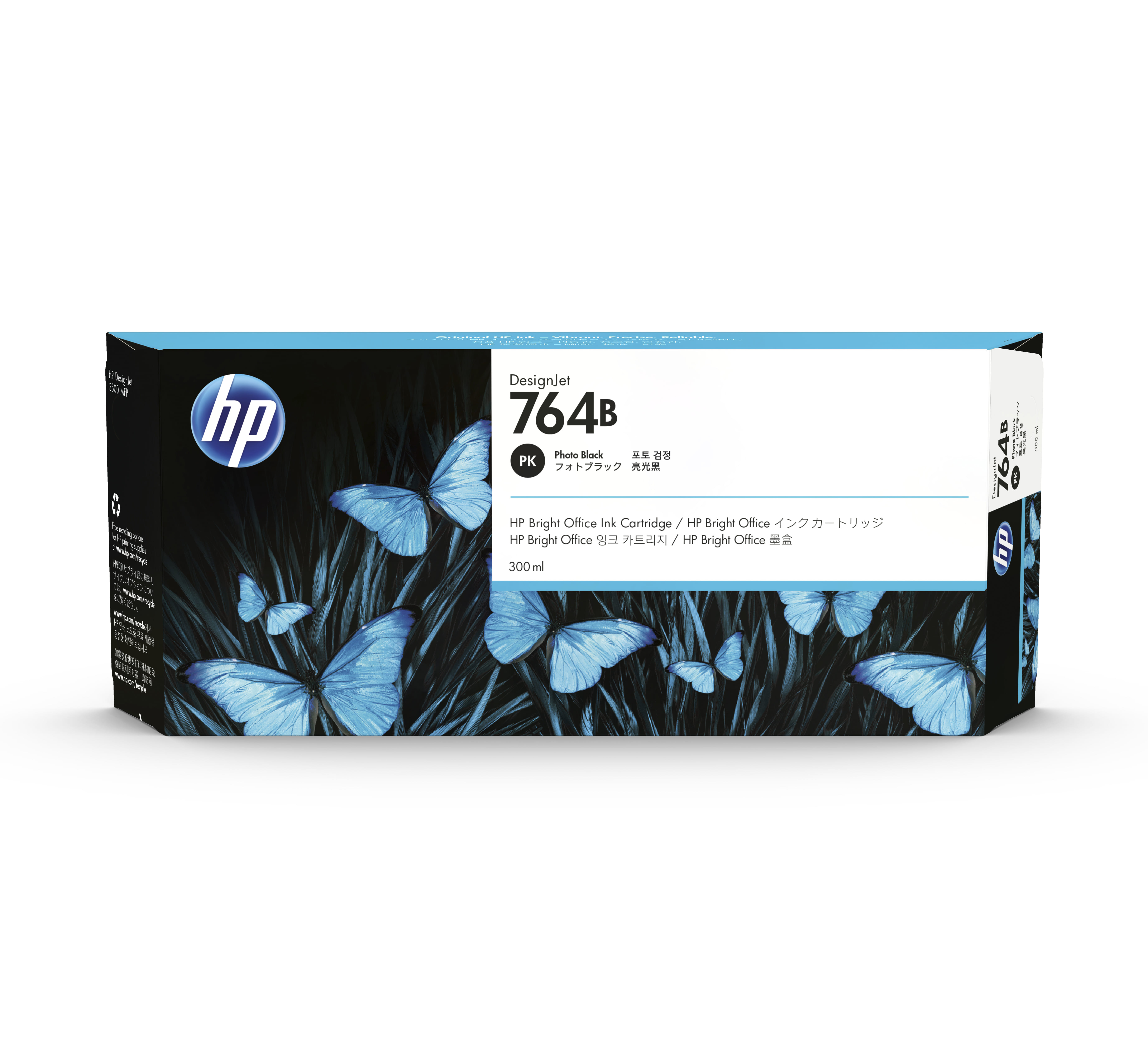 HP 764B 300ml Photo Black Ink Cartridge